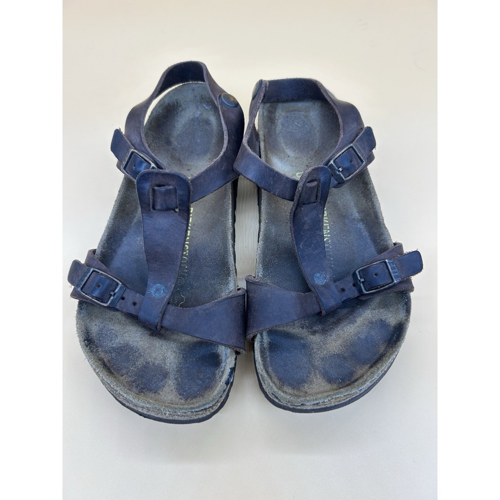 Birkenstock Odessa Brown Oiled Leather Sandals EU 36 US 5 Worn